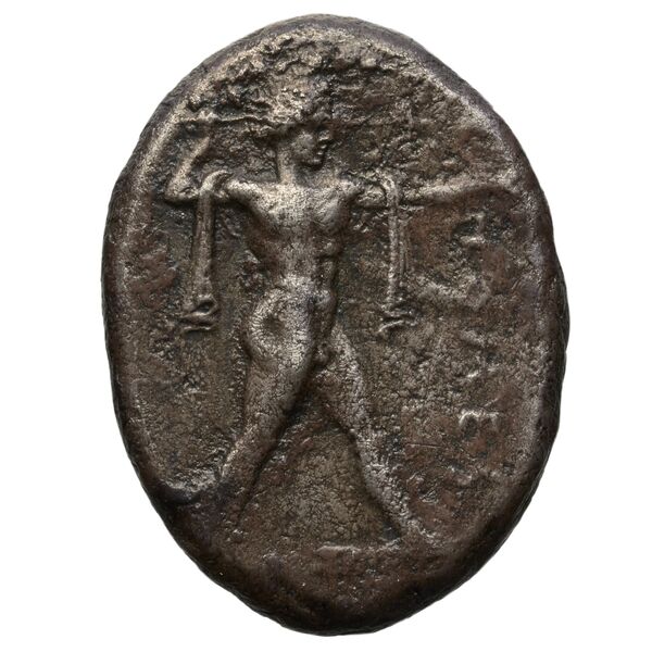 аверс Poseidonia Historia Numorum Italy 1128