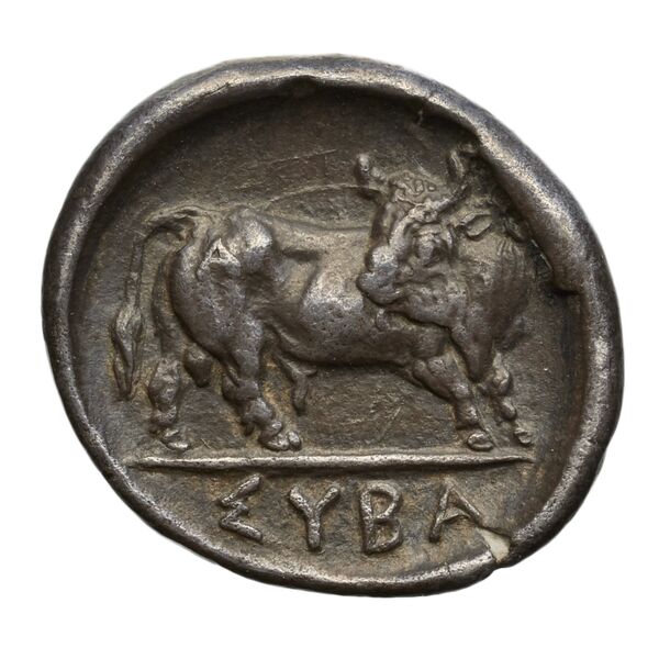 реверс Sybaris Historia Numorum Italy 1751