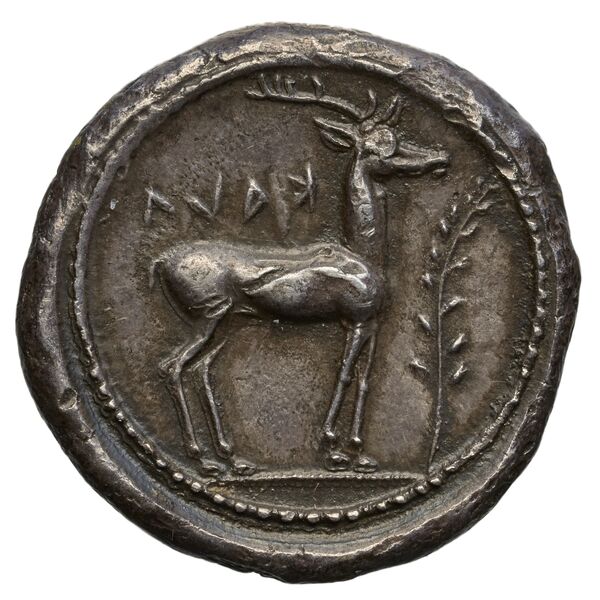 Caulonia Historia Numorum Italy 2046, реверс, bnf-iris