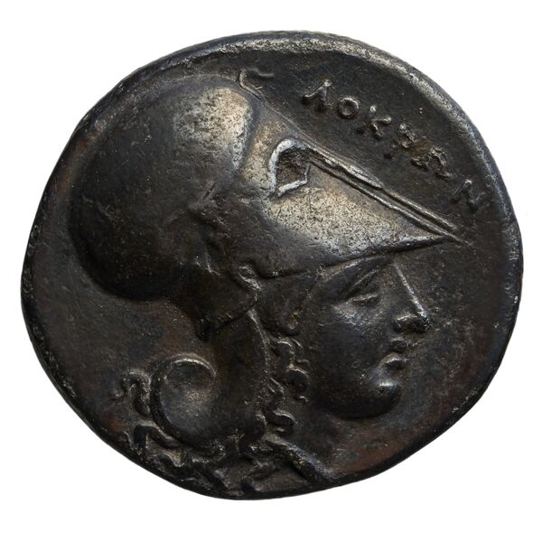 Locri Epizephyrii Historia Numorum Italy 2336-2342, аверс, BnF (IRIS)