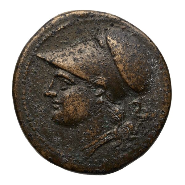 Locri Epizephyrii Historia Numorum Italy 2384-2397, аверс, BnF (IRIS)