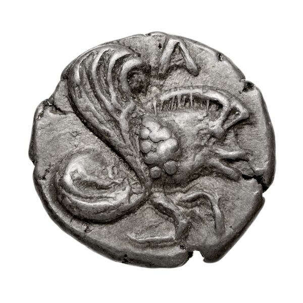 Clazomenae Dengate 1967 IJ diobols, аверс, bnf-iris