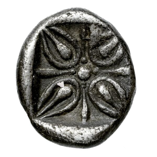 Hecatomnus of Caria Mylasa Konuk 1998 A1, реверс, BnF (IRIS)