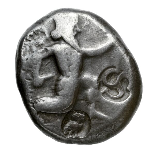Sardis Carradice 1987 Type IV late siglos, аверс, BnF (IRIS)