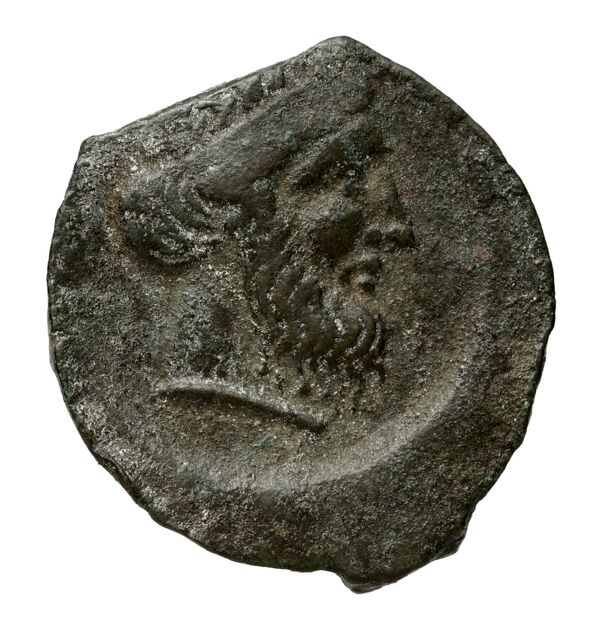 Locri Epizephyrii Historia Numorum Italy 2352, аверс, BnF (IRIS)