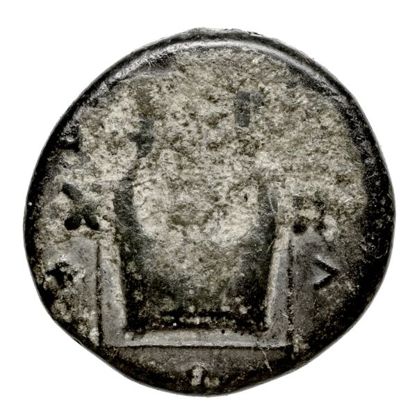 Colophon Kinns 1980 Period I.2, AE 11, реверс, BnF (IRIS)
