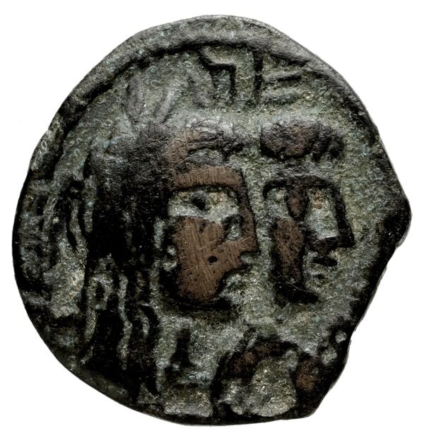 Aretas IV of Nabataea Petra Barkay 2019 186, 188, аверс, BnF (IRIS)