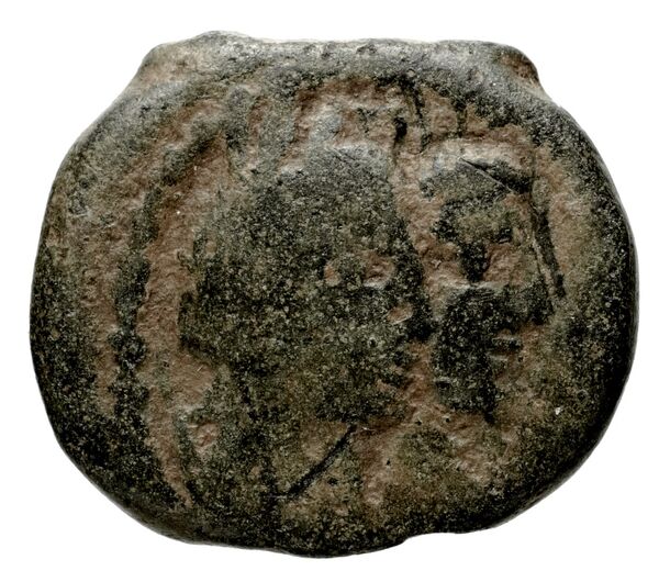 Aretas IV of Nabataea Petra Barkay 2019 186, 188, аверс, BnF (IRIS)