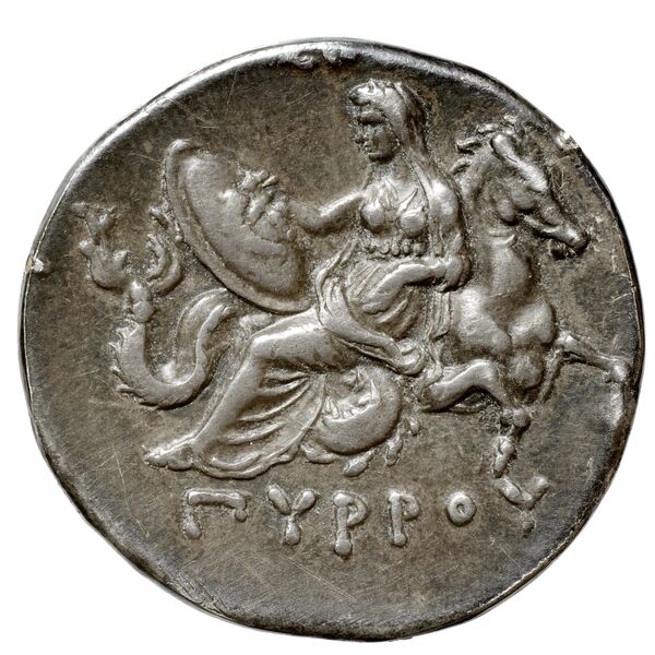 Pyrrhus Locri Epizephyrii BMC Pyrrhus 8, реверс, BnF (IRIS)