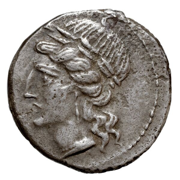 Italia  Historia Numorum Italy 415, аверс, BnF (IRIS)