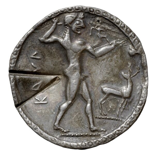 Caulonia Historia Numorum Italy 2035-2036, аверс, bnf-iris