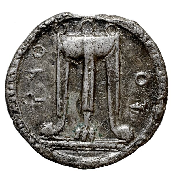 Croton Historia Numorum Italy 2095, аверс, BnF (IRIS)