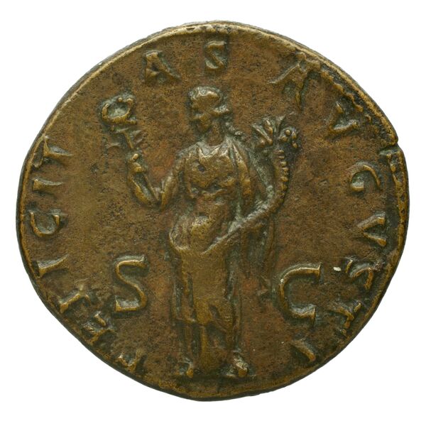 RIC II, Part 3 (second edition) Hadrian 609, реверс, BnF (Bibliothèque nationale de France)