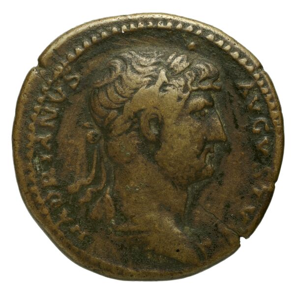 RIC II, Part 3 (second edition) Hadrian 750, аверс, bnf_ocre