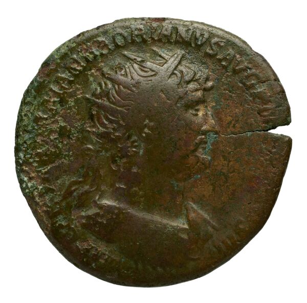 RIC II, Part 3 (second edition) Hadrian 609, аверс, BnF (Bibliothèque nationale de France)