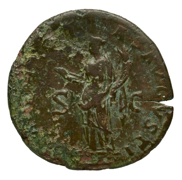 RIC II, Part 3 (second edition) Hadrian 609, реверс, BnF (Bibliothèque nationale de France)