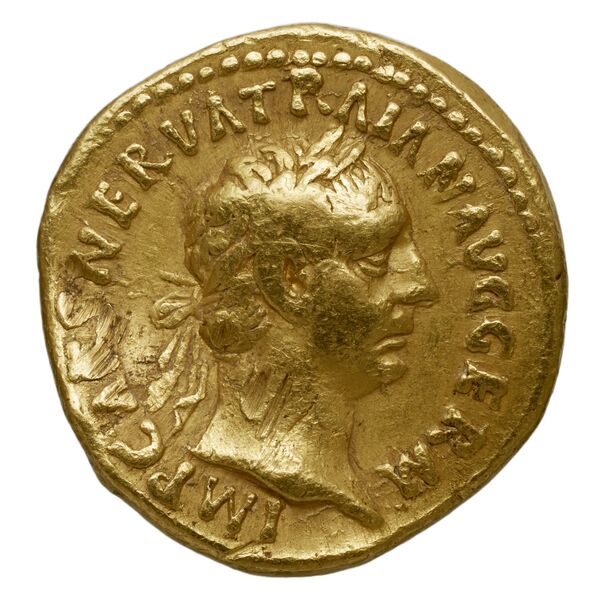RIC II Trajan 15, аверс, bnf_ocre