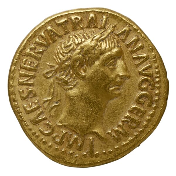 RIC II Trajan 18, аверс, BnF (Bibliothèque nationale de France)