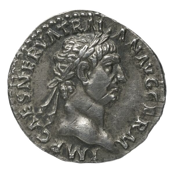 RIC II Trajan 12, аверс, bnf_ocre