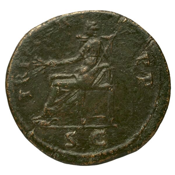 RIC II Trajan 384, реверс, bnf_ocre
