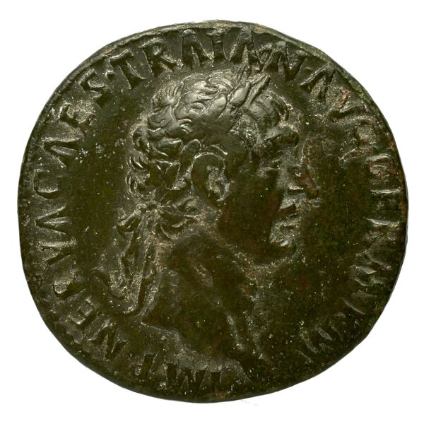 RIC II Trajan 384, аверс, bnf_ocre