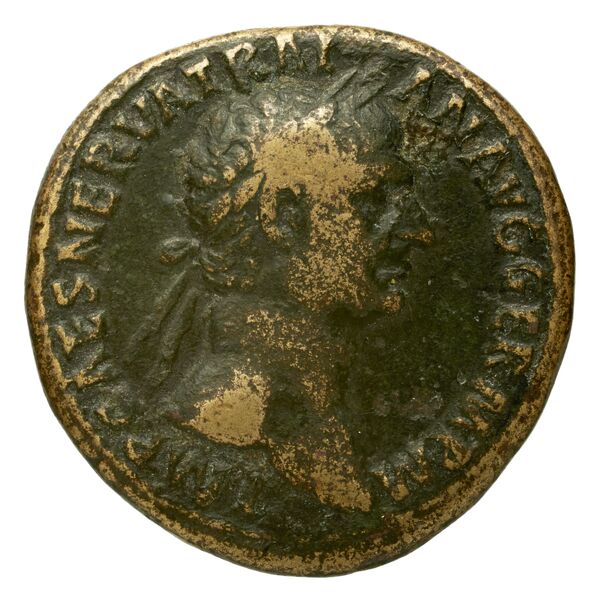 RIC II Trajan 390, аверс, bnf_ocre