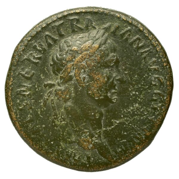 RIC II Trajan 390, аверс, bnf_ocre
