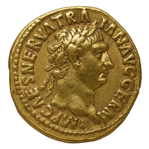RIC II Trajan 4, аверс, bnf_ocre
