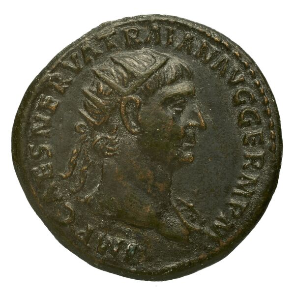 RIC II Trajan 398, аверс, bnf_ocre