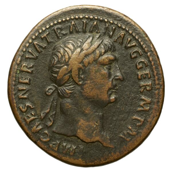 RIC II Trajan 412, аверс, bnf_ocre