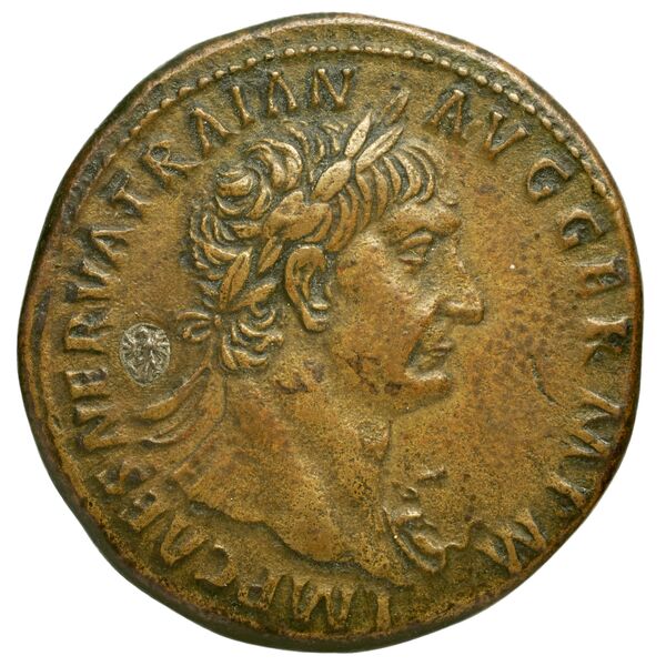 RIC II Trajan 413, аверс, bnf_ocre