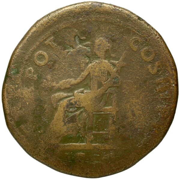 RIC II Trajan 413, реверс, bnf_ocre