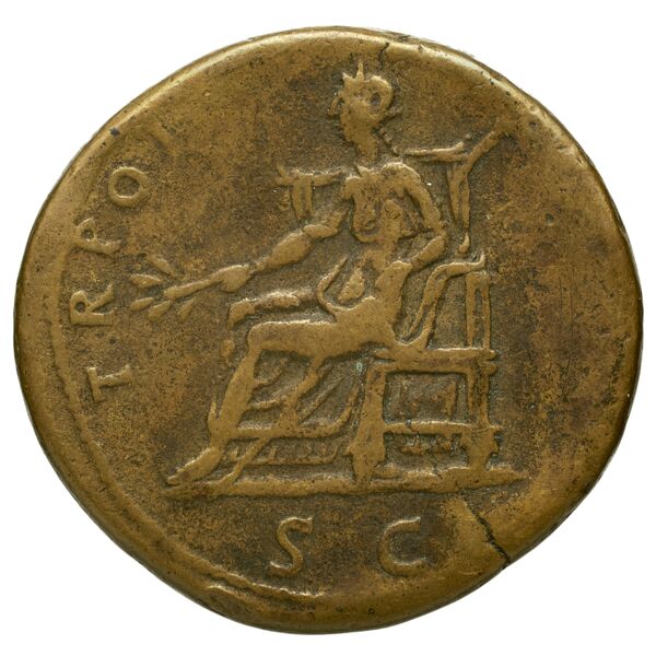 RIC II Trajan 413, реверс, bnf_ocre