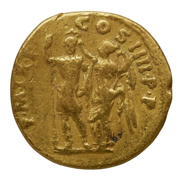 реверс RIC II Trajan 69 (aureus)