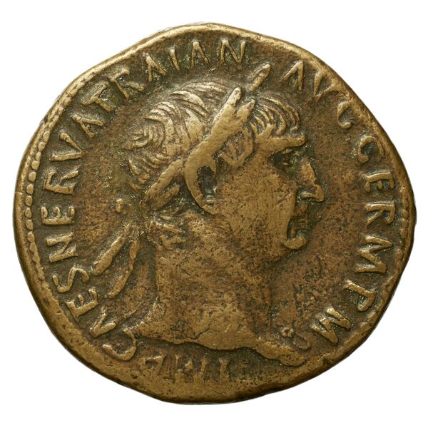 RIC II Trajan 432, аверс, bnf_ocre