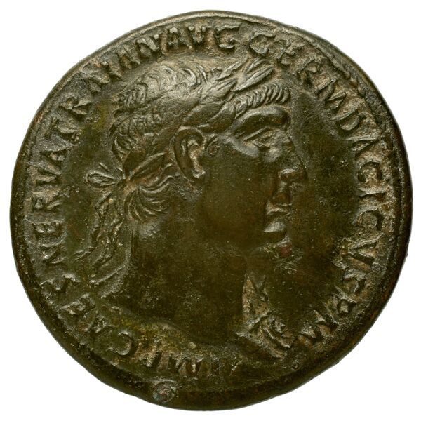 RIC II Trajan 451, аверс, bnf_ocre