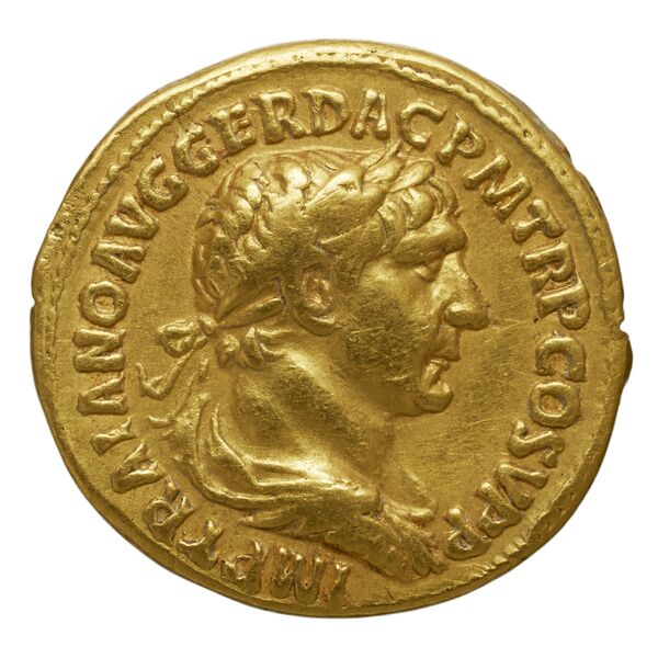 аверс RIC II Trajan 208 (aureus)