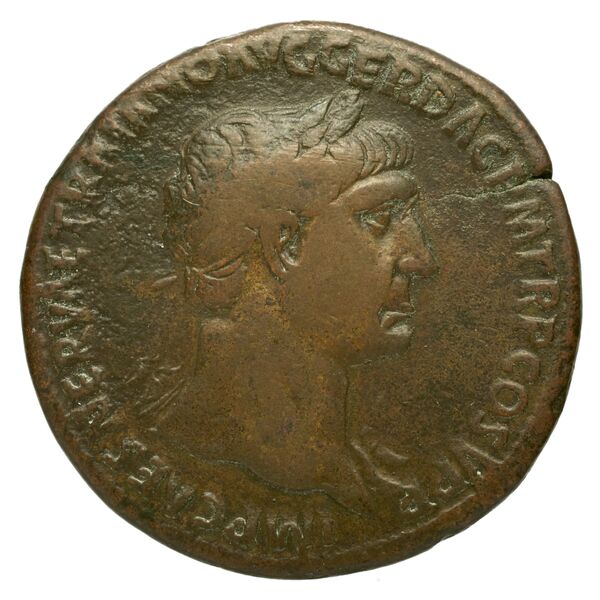 RIC II Trajan 553, аверс, BnF (Bibliothèque nationale de France)