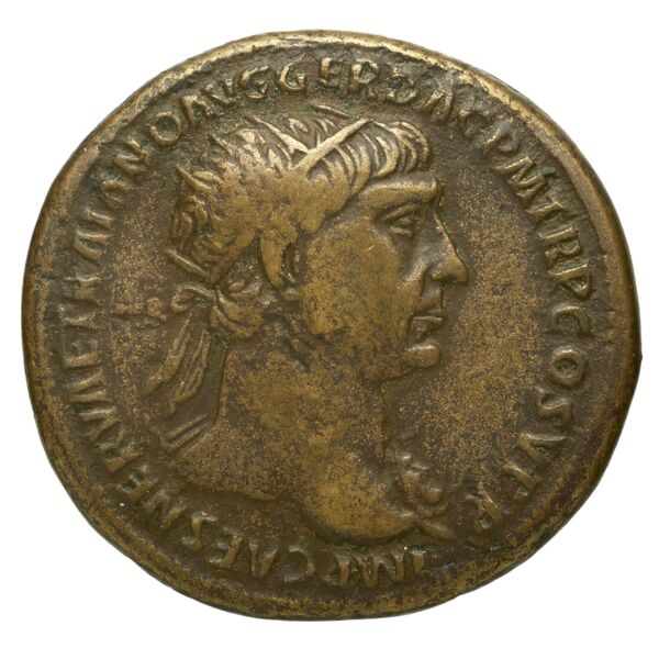 RIC II Trajan 586, аверс, bnf_ocre