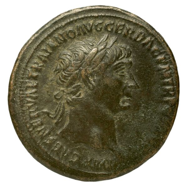 RIC II Trajan 581, аверс, bnf_ocre