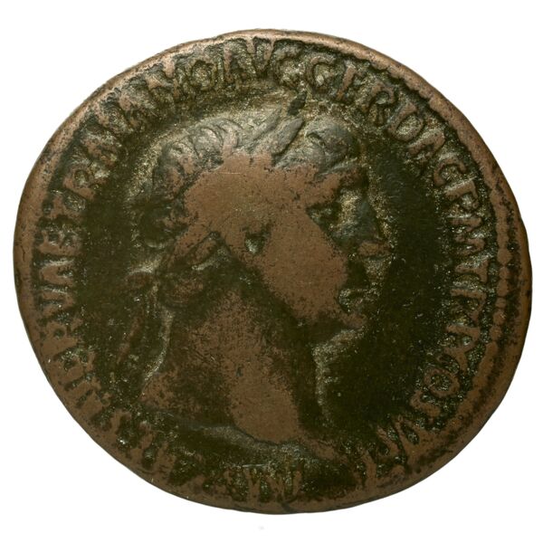 RIC II Trajan 585, аверс, bnf_ocre
