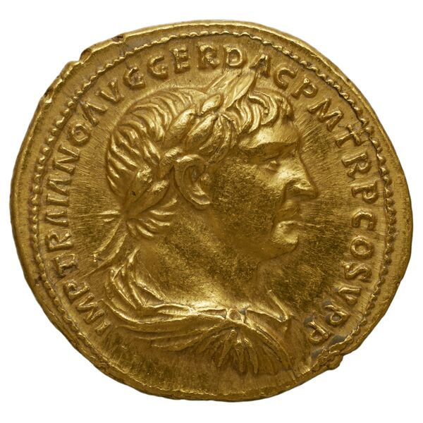 RIC II Trajan 208 (aureus), аверс, BnF (Bibliothèque nationale de France)
