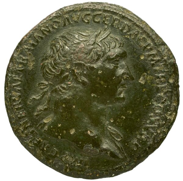 RIC II Trajan 569 (sestertius), аверс, bnf_ocre
