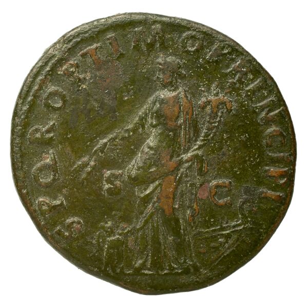 RIC II Trajan 494, реверс, bnf_ocre