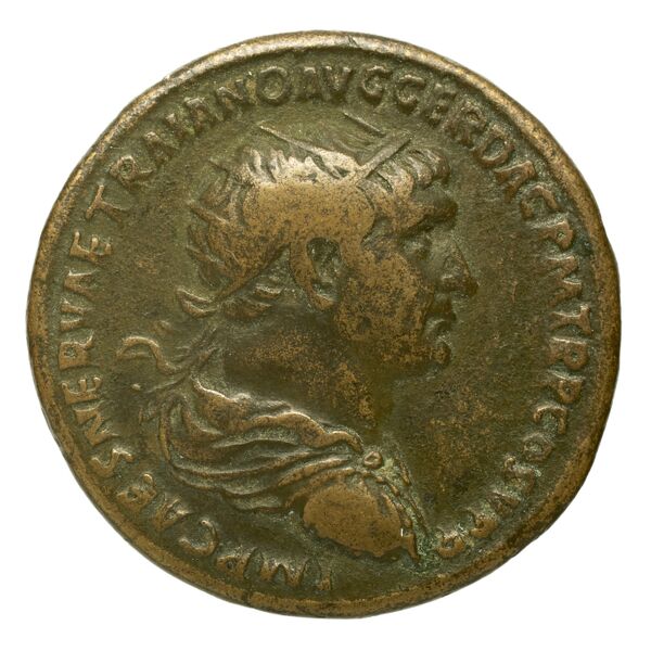 RIC II Trajan 525, аверс, bnf_ocre