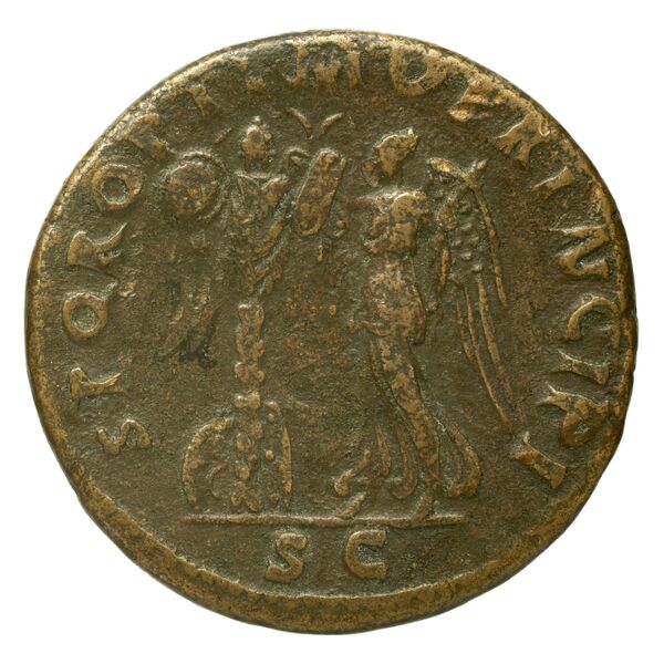RIC II Trajan 525, реверс, bnf_ocre