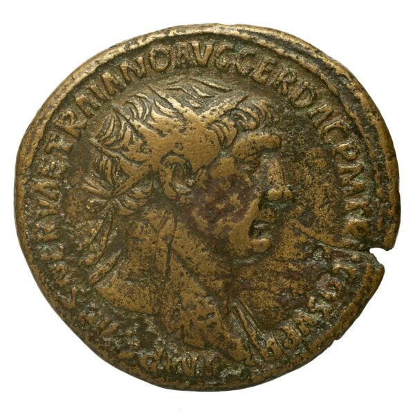 RIC II Trajan 586, аверс, bnf_ocre