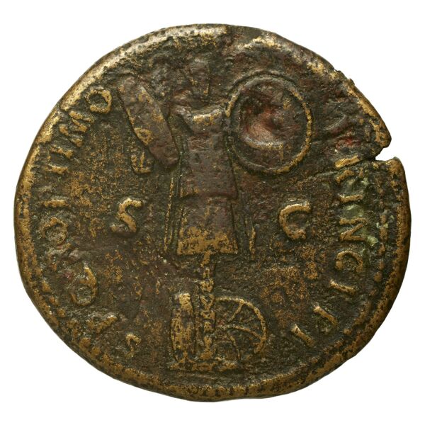 RIC II Trajan 586, реверс, bnf_ocre