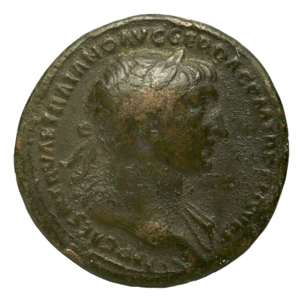 RIC II Trajan 588, аверс, bnf_ocre