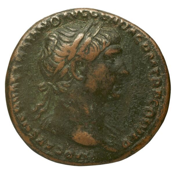 RIC II Trajan 588, аверс, bnf_ocre